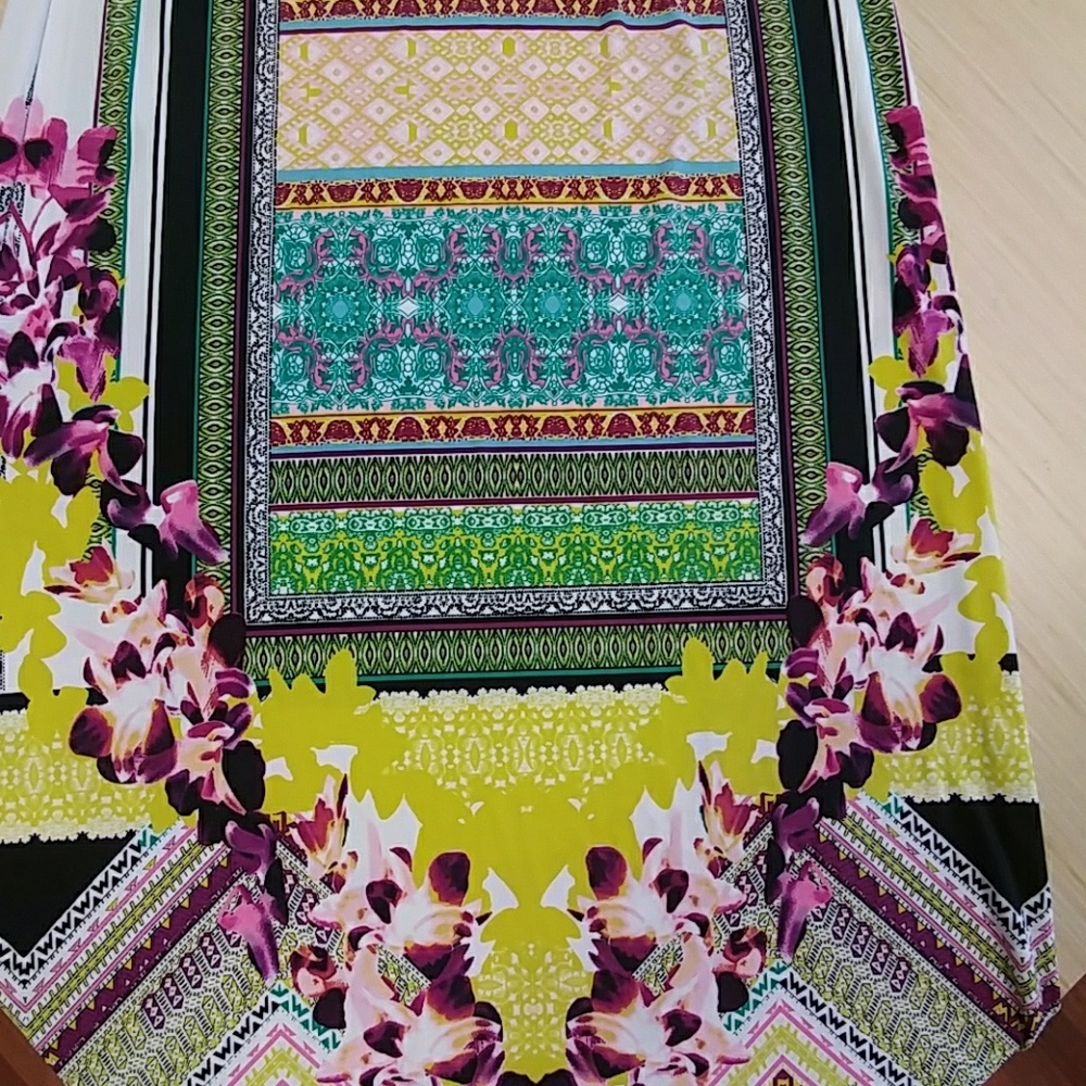 CATO Spring Floral Maxi Skirt Size Small